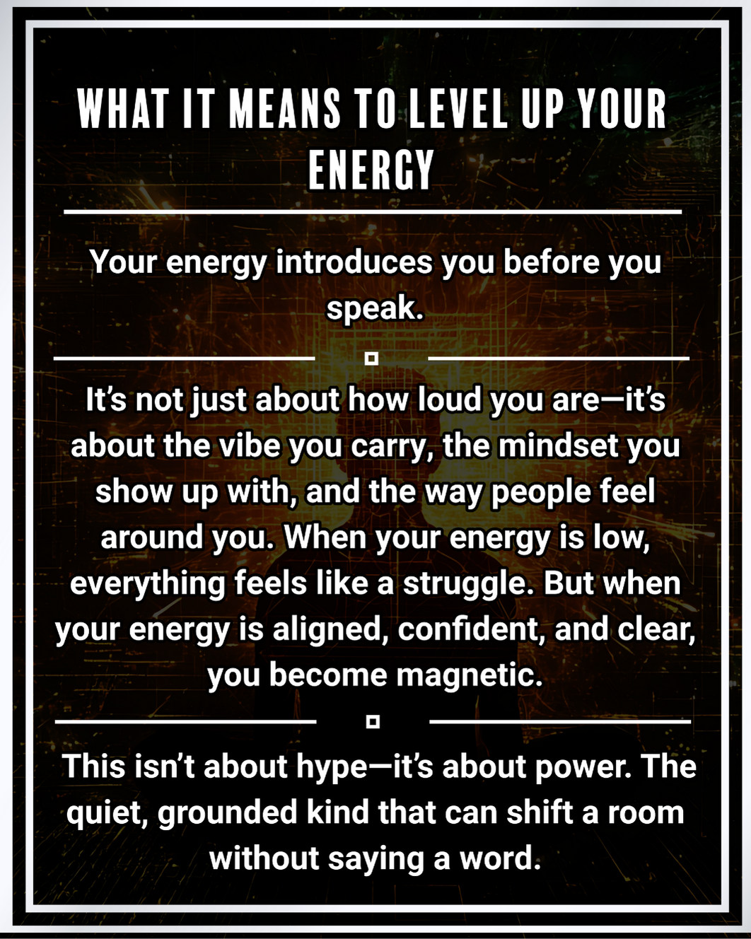 Level Up Your Energy: How to Become More Magnetic in Life