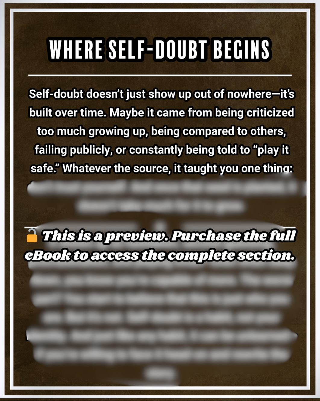 Overcoming Self-Doubt: How to Trust Yourself and Take Action