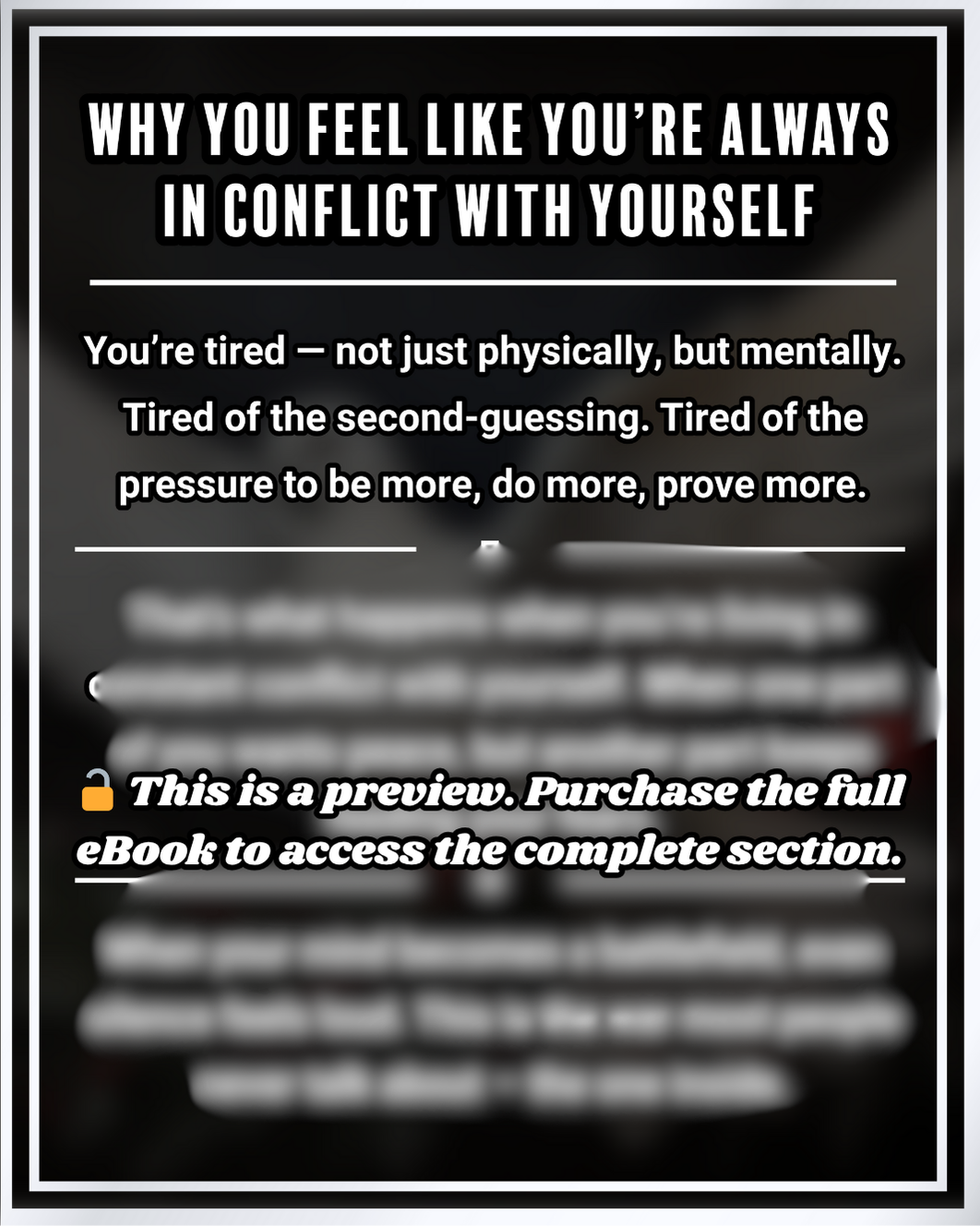 How to Build Inner Peace and Stop Fighting Yourself