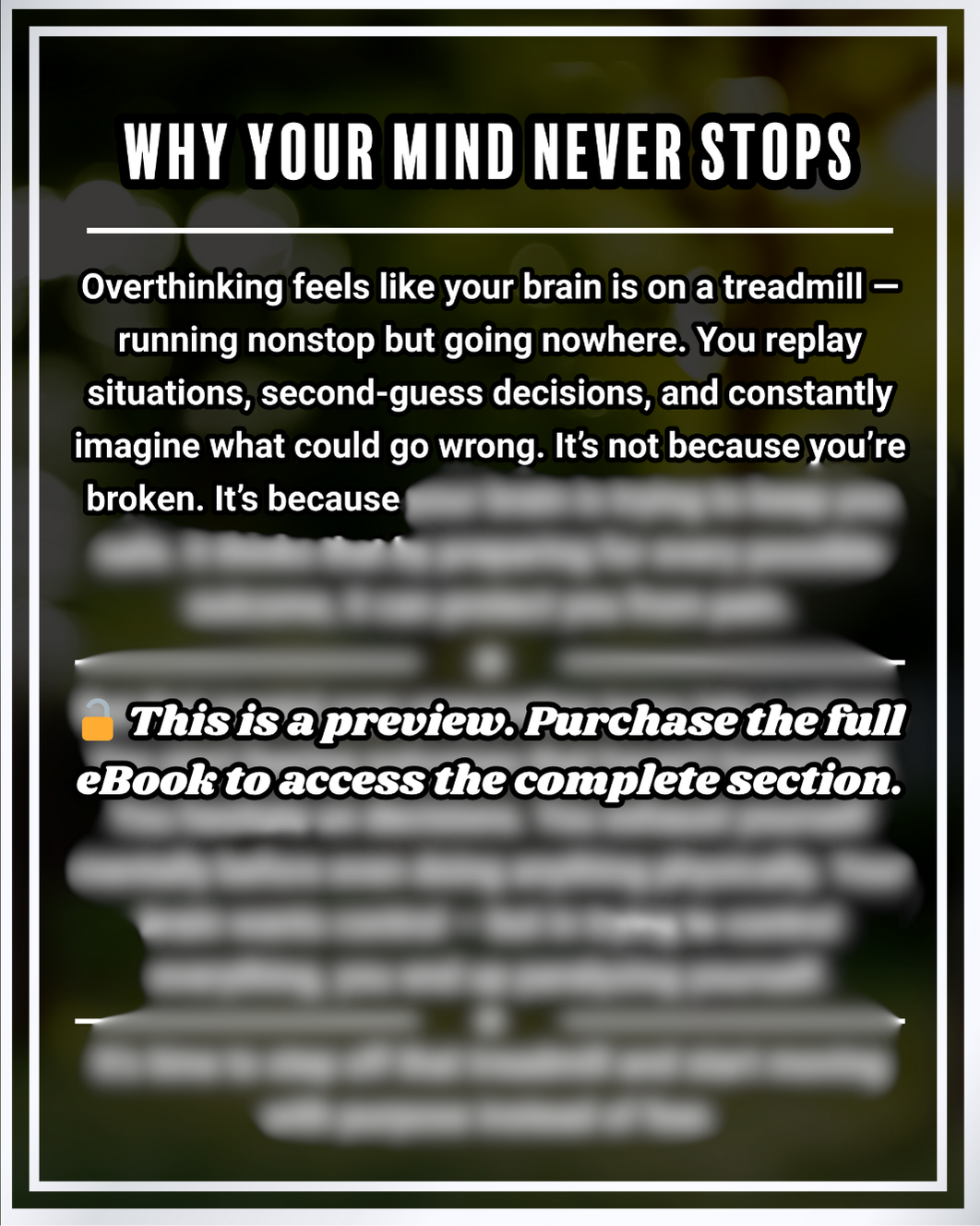 Silence the Noise: Escape Overthinking and Finally Live Free