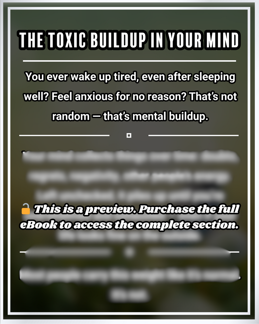 Mind Detox: Clear Out Negativity and Anxiety