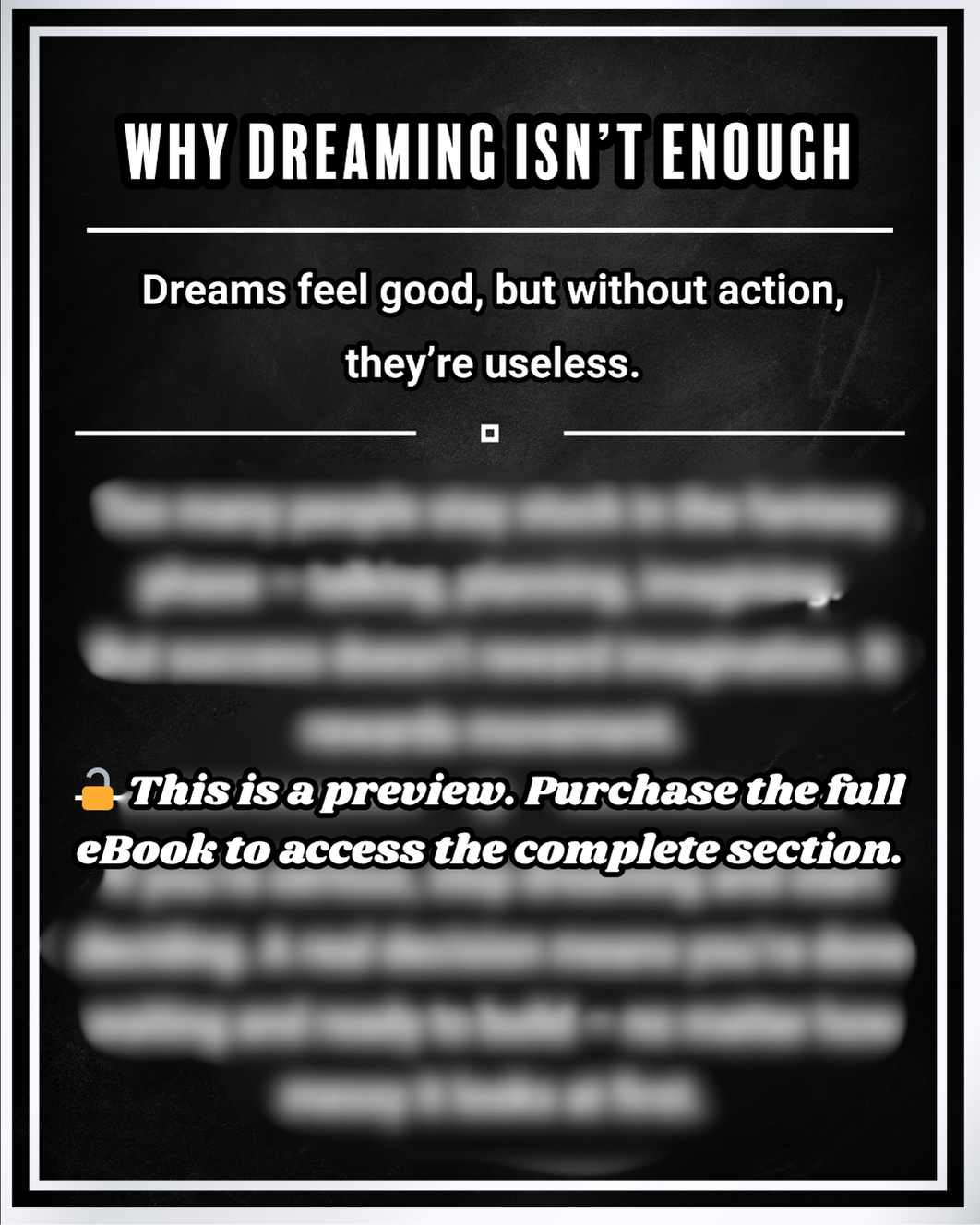 Dream It, Then Do It: The Real Blueprint to Achieving Your Goals