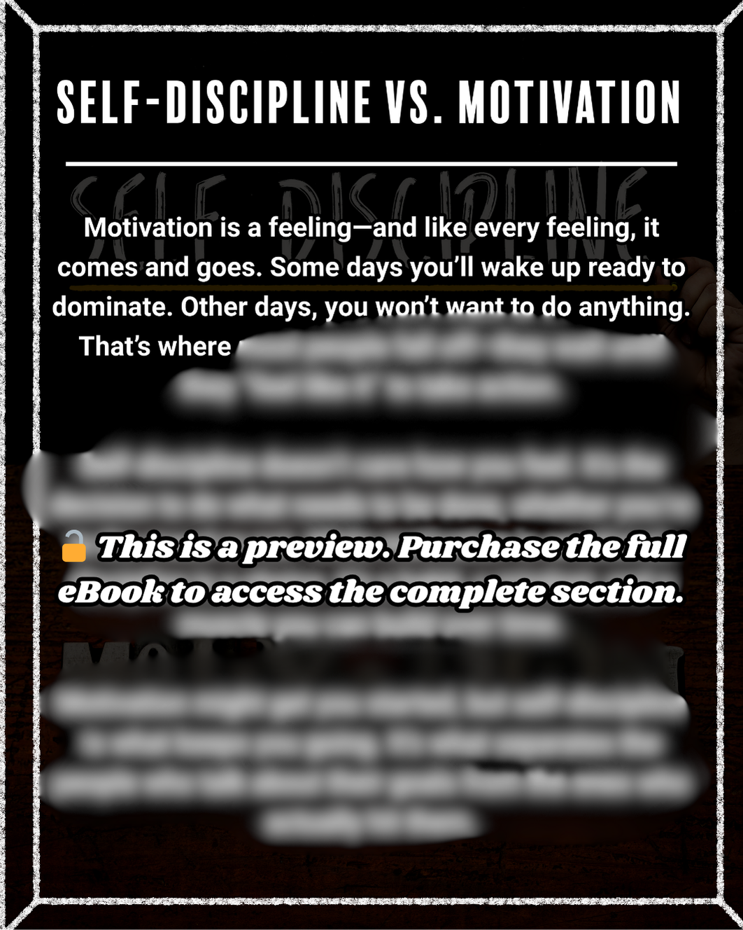 The Ultimate Guide to Building Self-Discipline