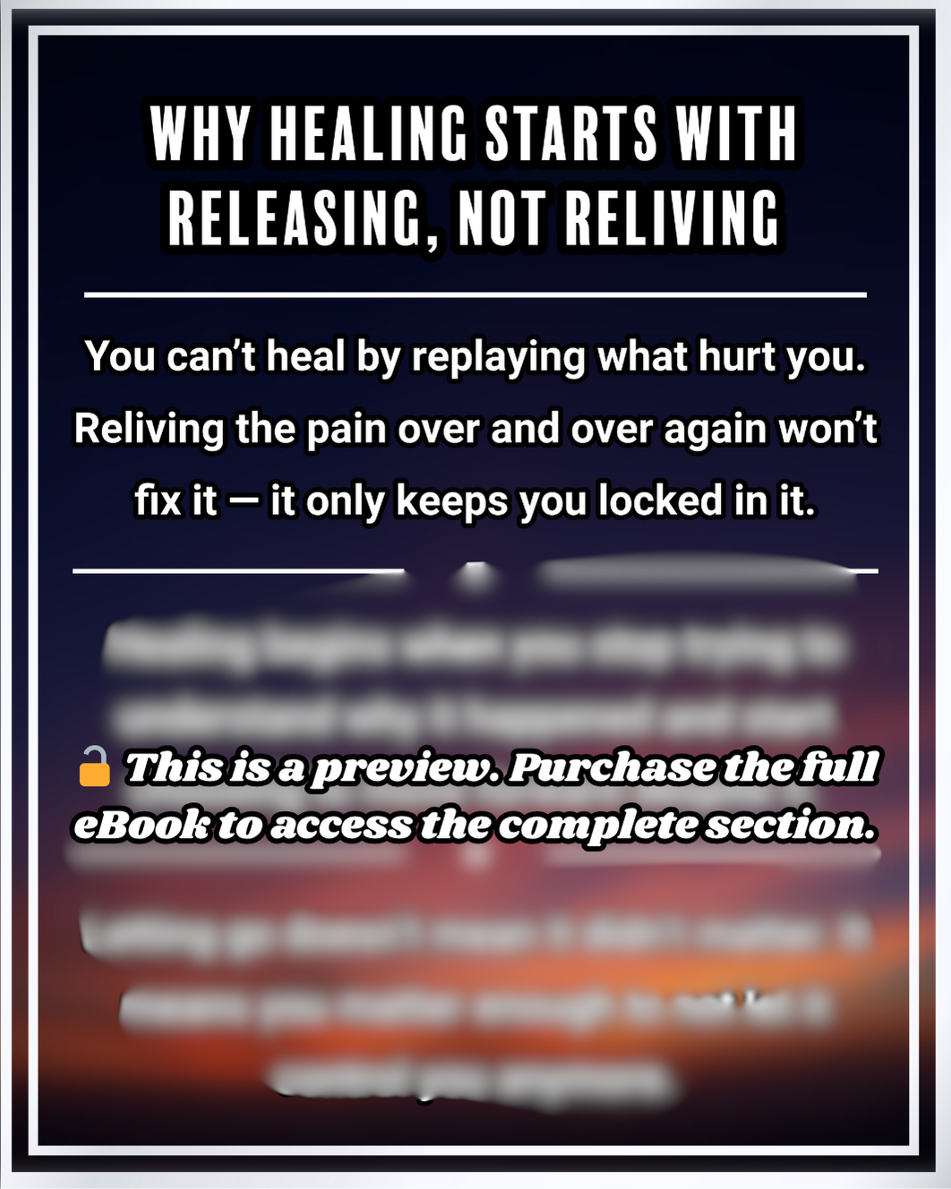 Healing from the Past: How to Let Go and Move Forward