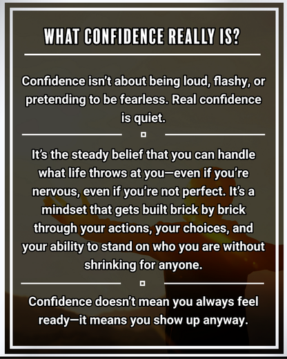 Confidence Rebuild: Become the Best Version of Yourself