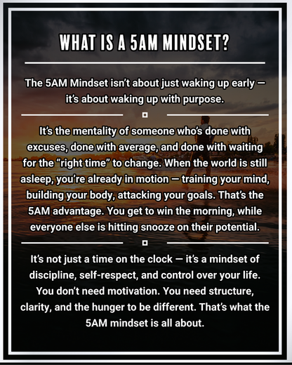 The 5AM Mindset: How to Wake Up Early and Win Your Day