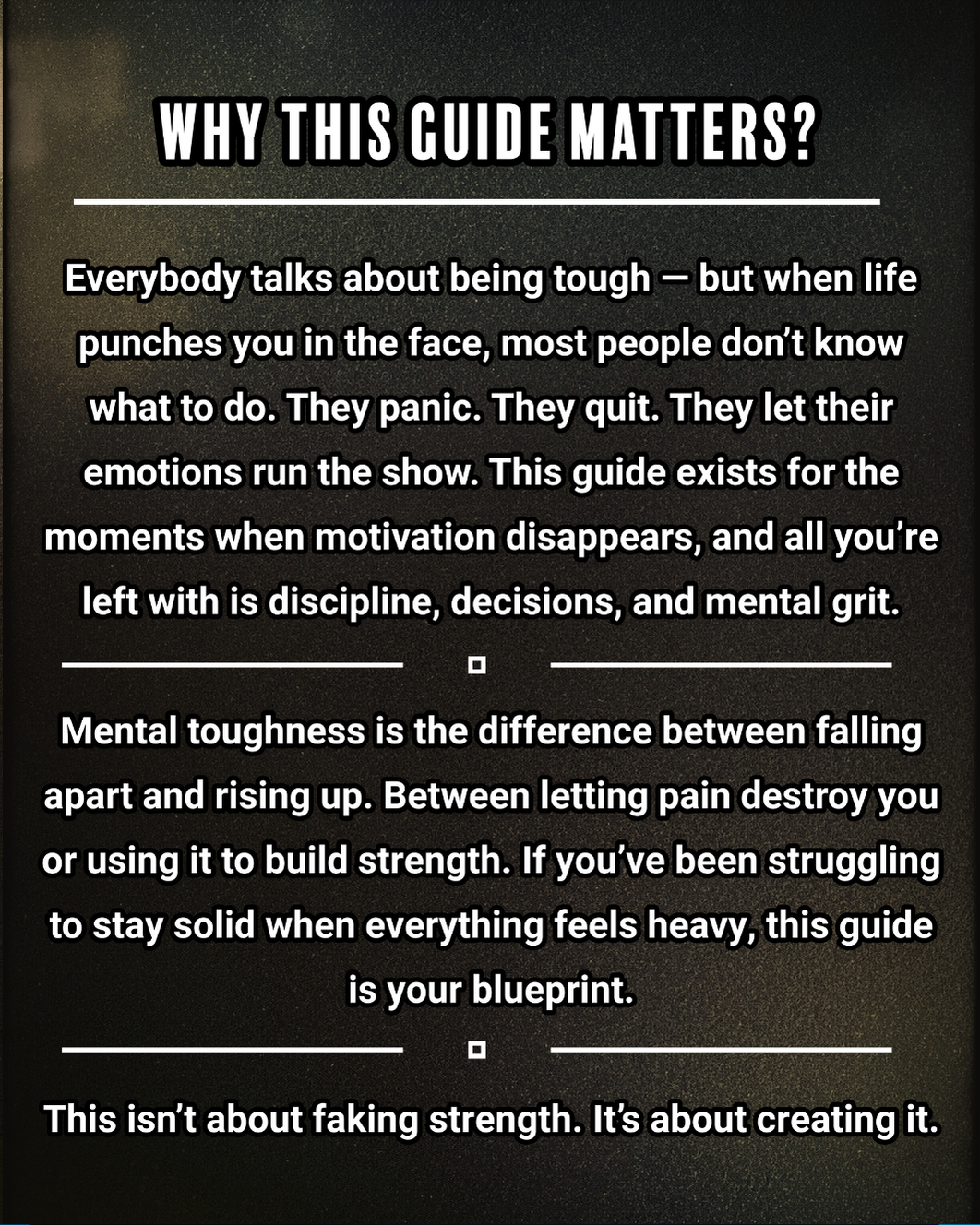 Mental Toughness 101: How to Stay Strong When Life Gets Hard