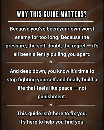 How to Build Inner Peace and Stop Fighting Yourself