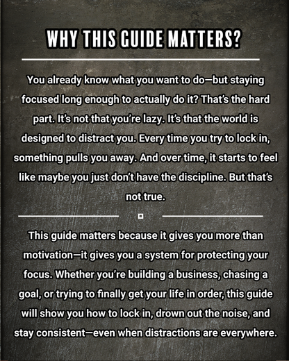 How to Stay Focused in a Distracting World