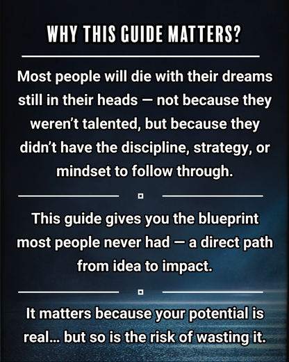 Dream It, Then Do It: The Real Blueprint to Achieving Your Goals