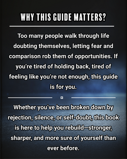 Confidence Rebuild: Become the Best Version of Yourself