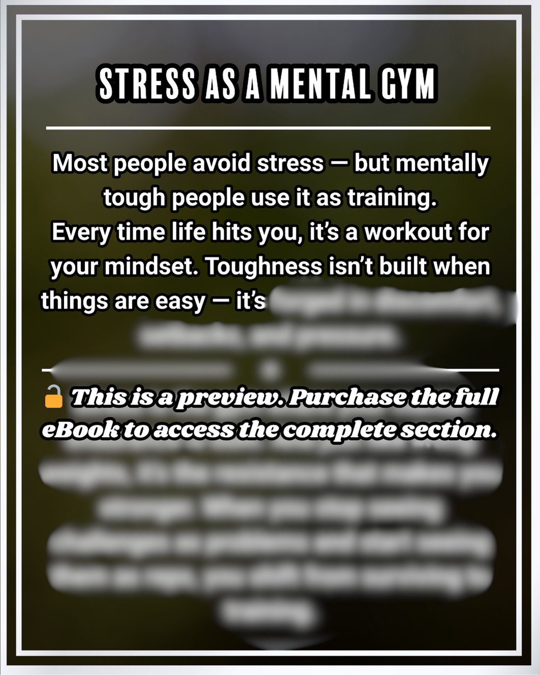 Mental Toughness 101: How to Stay Strong When Life Gets Hard