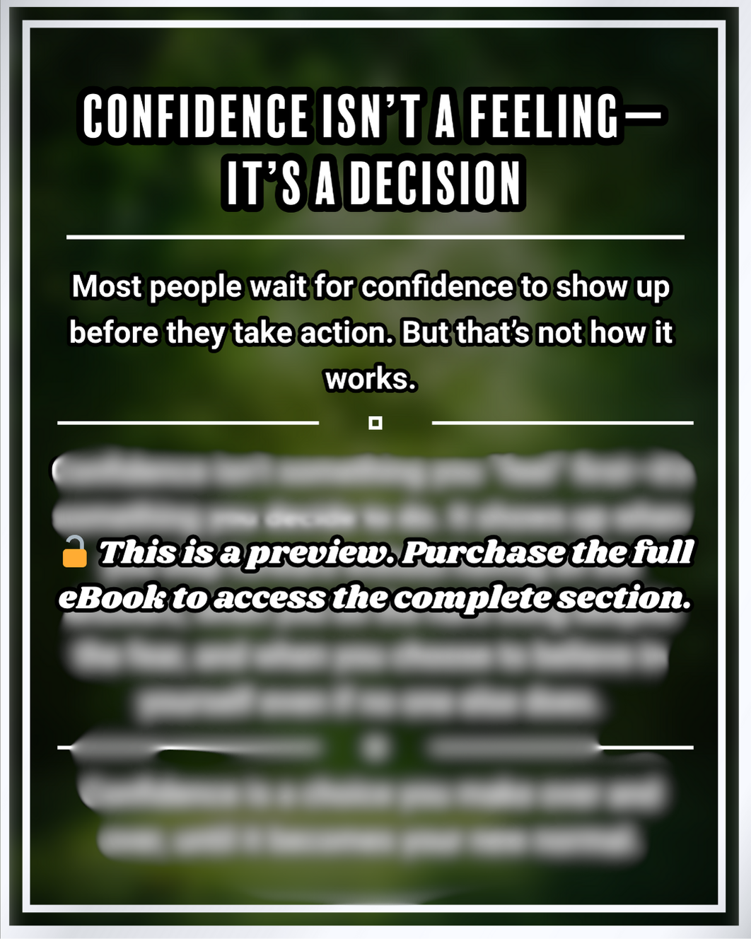 Confidence Rebuild: Become the Best Version of Yourself